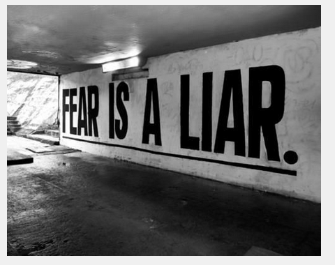 Fear is a Liar Pinterest Board.