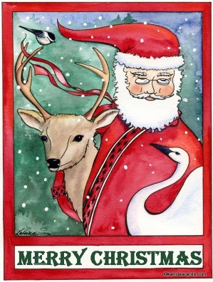 Katrina's Cards Santa