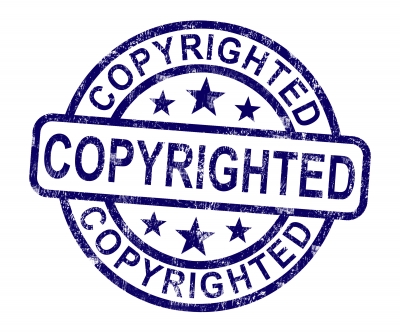 Copyrighted stamp