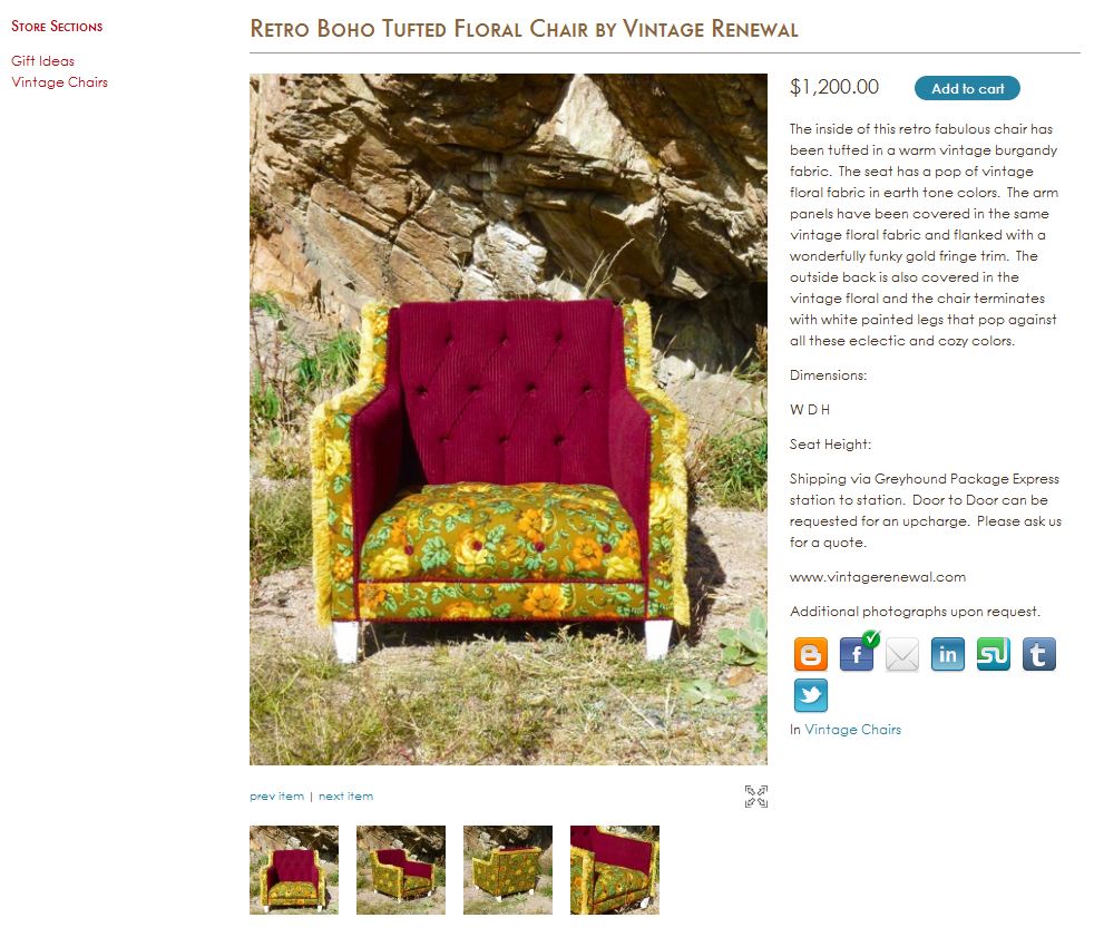 Image of Redesigned Vintage Chair