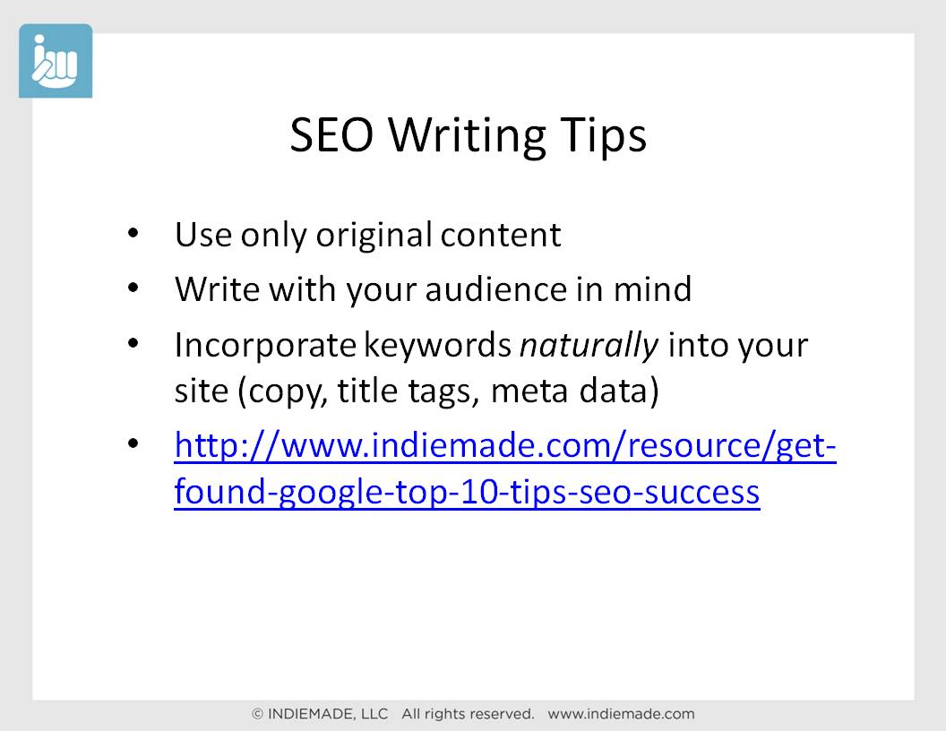 SEO Writing Tips