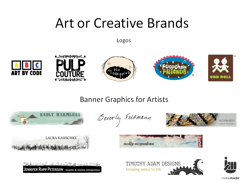 Creative Brand Logos and Artist Website Banners