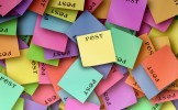 Sticky Notes in a Pile