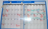 A calendar can help you balance time spent between production and marketing.