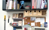 An organized craft work space