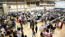 Busy holiday craft fair