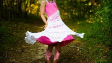 Girl in cowboy boots