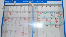 A calendar can help you balance time spent between production and marketing.